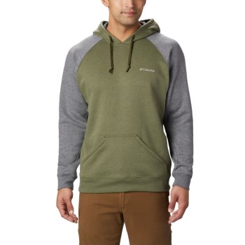 Columbia Hart Mountain II Fleece, Sudaderas Con Capucha Verde Oliva Grises Para Hombre | 468735-FGY